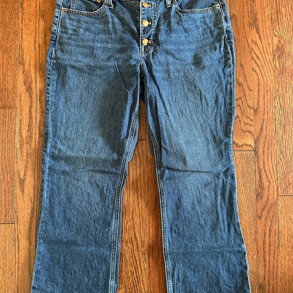 J. Crew Factory Blue Ankle Cropped Jeans